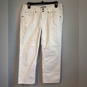 Tommy Bahama Women’s Island Crop White Straight Leg Jeans Sz 8
